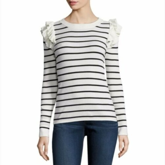 STYLUS Sweaters - STYLUS SWEATER WHITE BLACK SIZE S VERY CUTE